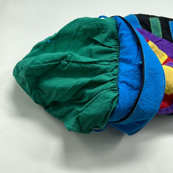 Retro Pet Puffy Hoodie Jacket PufferNeon Geometric Pattern Button Snap Dog Cat - Picture 5 of 9